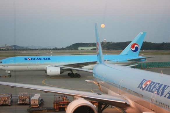 Moon over Incheon