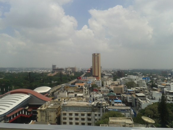Looking to the east from Barton Centre's 13th floor.
