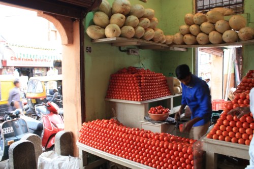 Taken June 21, 2014 at Russell Market in Bangalore.