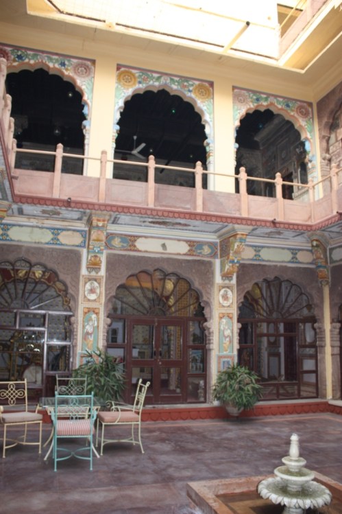 Below is the hotel shrine and above is the sitting area also pictured.