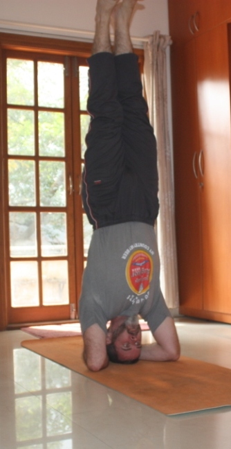 shirshasana (headstand)