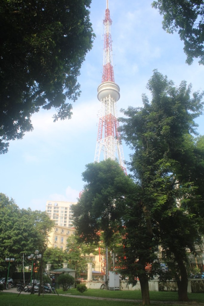 VTC Tower from across the street in Thong Nhat Park.