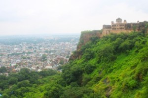 Gwalior Fort on Gopachal Hill in Gwalior, Madhya Pradesh, India