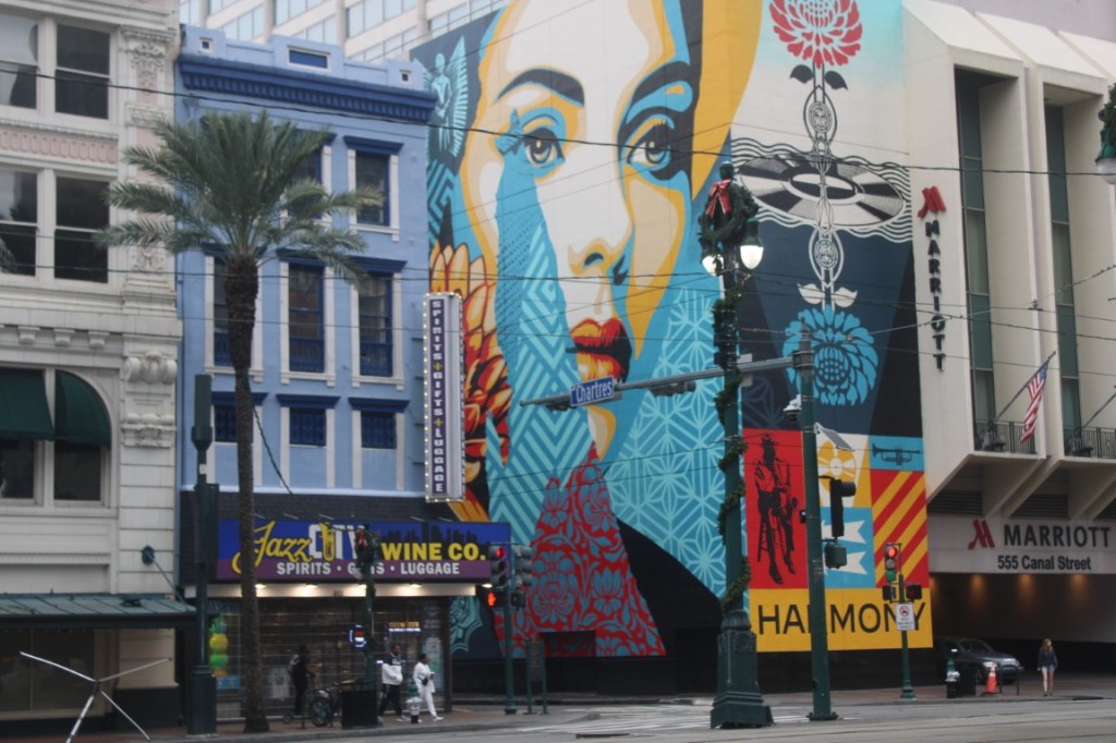 A mural on Canal Street