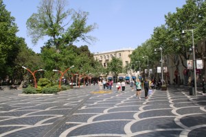 Taken in Fountains Square in Baku, Azerbaijian. 