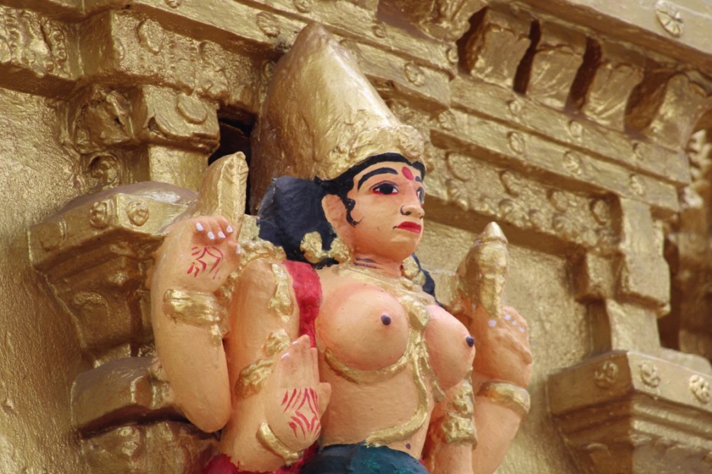 Temple figure; Sri Someshwara Mandir,  Halasuru, Bangalore, Karnataka, India.
