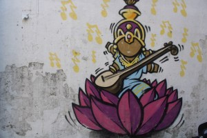 This mural is in Lucknow, India. I believe it's by Jace, and -- if not -- it is certainly styled after his work.