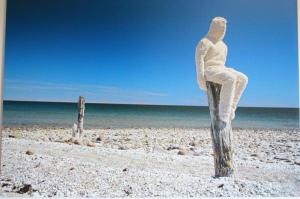 Creepy Artwork in a small business hotel near Tallinn, Estonia's Old Town.