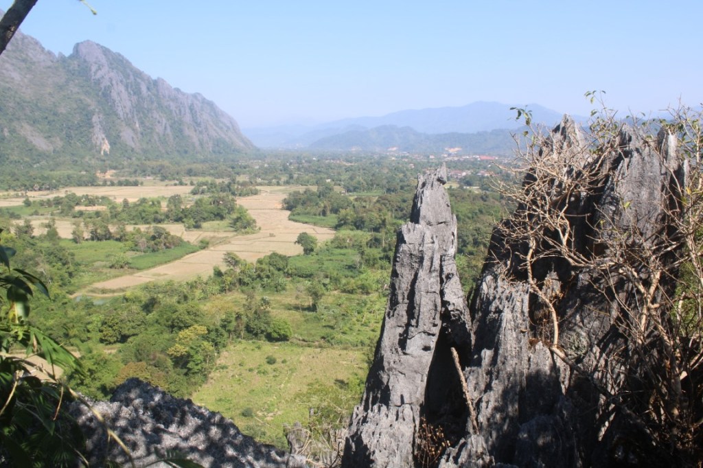 Photograph taken atop Phapoak Mountain, near Vang Vieng in Laos.