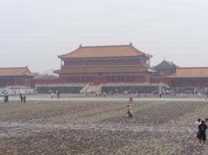 A photograph taken inside Beijing's Forbidden City in the Summer of 2008.