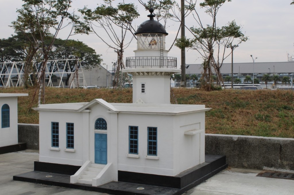 This is the scale model of the Kaohsiung / Qujin Lighthouse that is at the Pier2 Art Center.