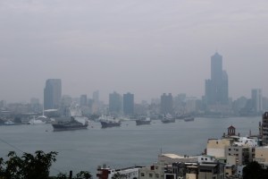 Photograph of Kaohsiung Harbor in south Taiwan.