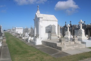 Photograph taken in Greenwood Cemetery of New Orleans, Louisiana.