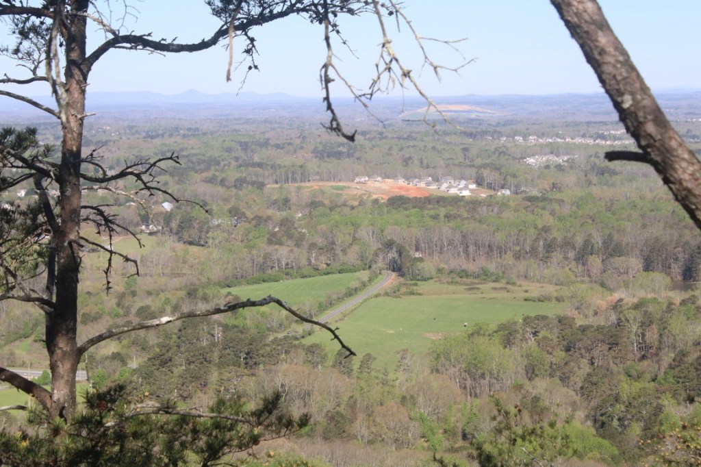 Photograph taken on the Indian Seats at Sawnee Mountain near Cumming, Georgia.