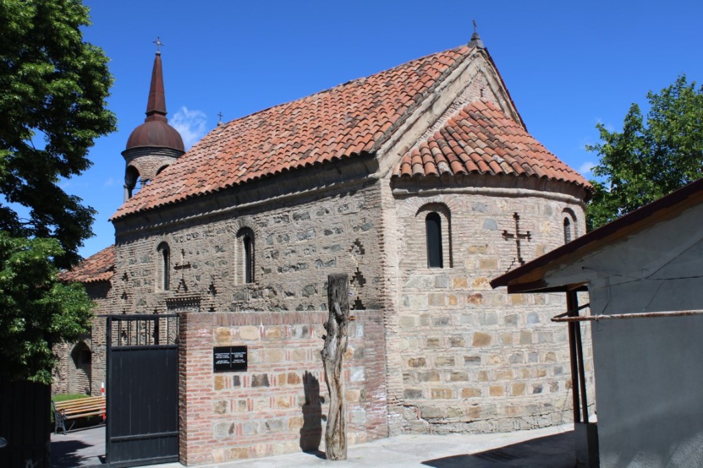 Photograph of a chapel at the Holy Lords Transfiguration Convent in Tbilisi, Georgia --  Queen Darejani Palace.