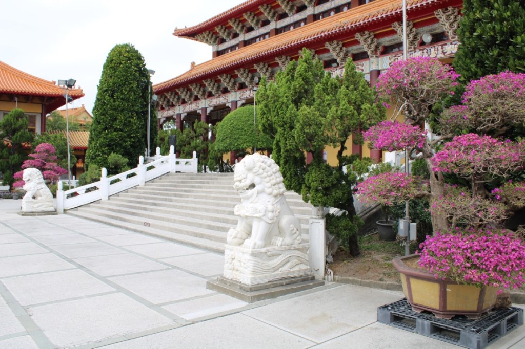Photograph taken outside the Great Compassion Shrine of Fo Guang Shan outside of Kaohsiung, Taiwan.