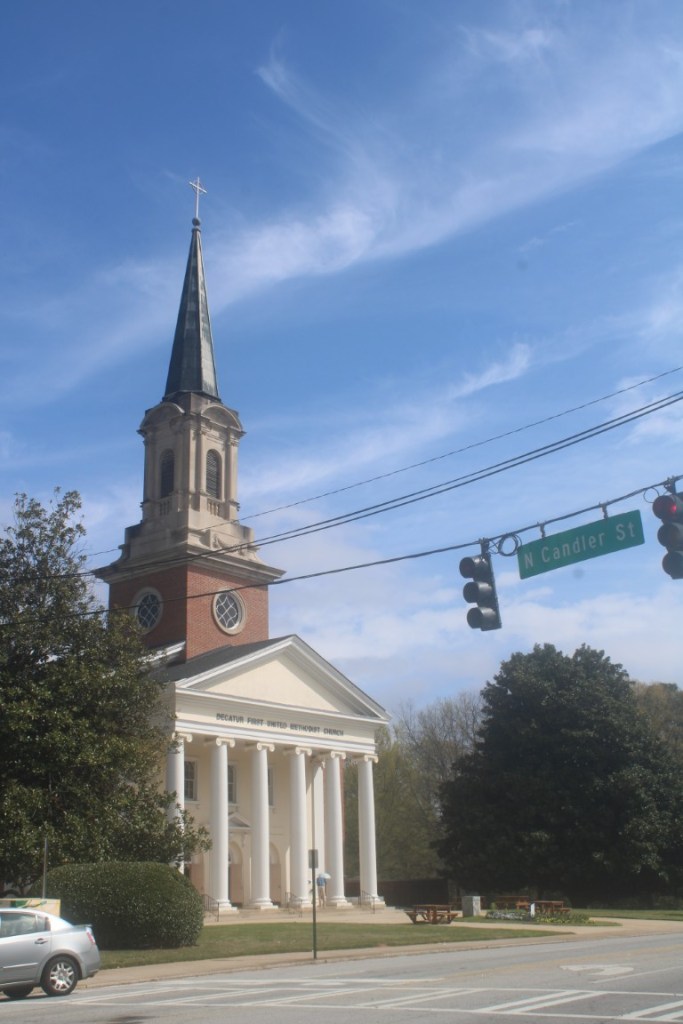 Photograph of Decatur First United Methodist Church in Decatur, Georgia.