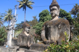 Photograph taken in the Buddha Park outside Vientiane, Laos.  