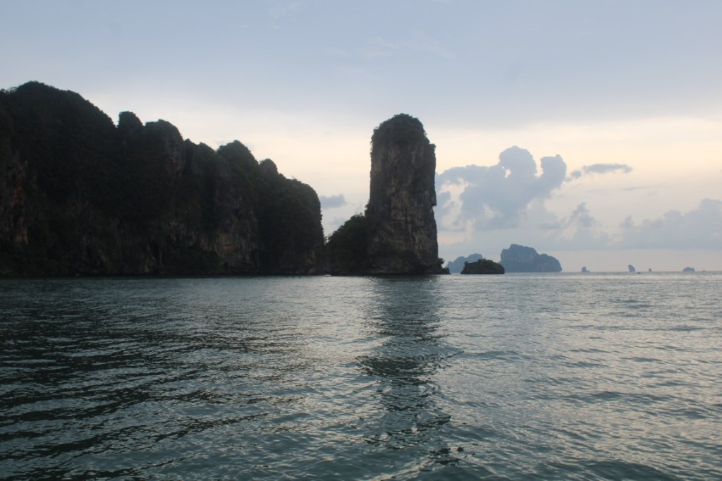 Photograph taken from Pai Plong Beach of the Ao Nang Tower in Ao Nang, Thailand.