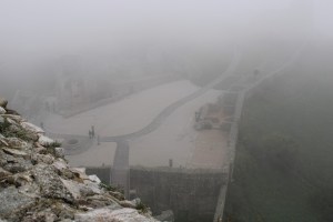 Photograph taken atop Hrad Devín, near Bratislava on a foggy December day.
