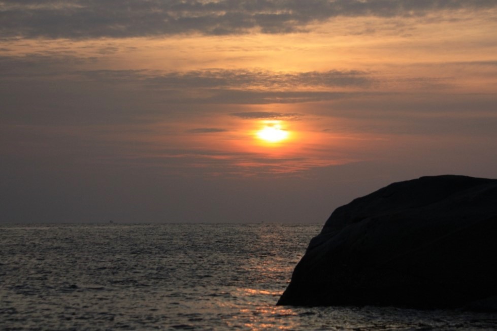 Photograph taken at sunset from Nai Harn at the southern end of Phuket, Thailand.