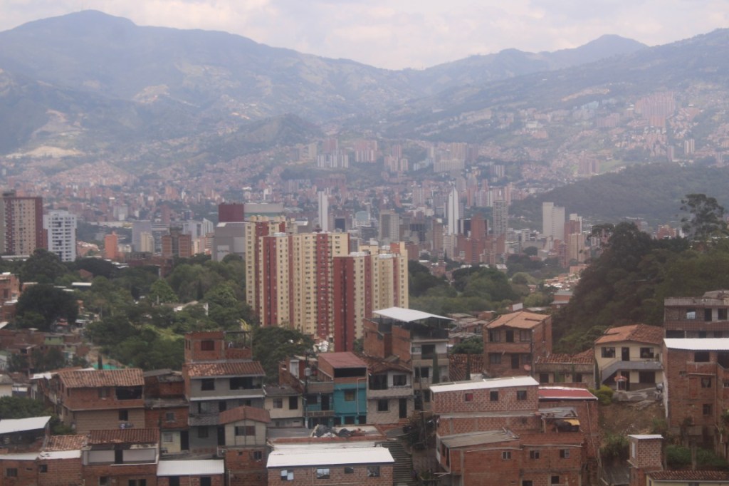 Photograph of Medellin, Colombia taken from the H Cable Car.