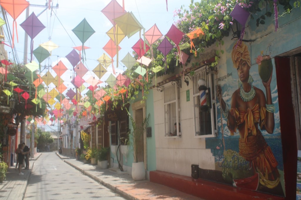 Photograph of Barrio Getsemaní of Cartagena, Colombia.